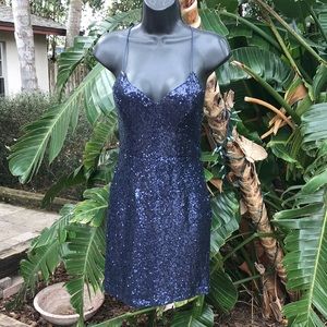 hello molly navy sequin dress Dreamy Shine Sequin Maxi Dress Blue